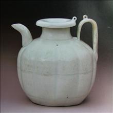 南宋湖田窑青白釉印花小执壶/酒壶-酒壶-南宋湖田- 藏点啦古玩网