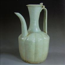 北宋青白瓷器四系瓜棱罐繁昌窑-北宋青白瓷-瓶罐炉- 藏点啦古玩网