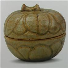 宋代瓷器影青印盒粉盒-瓷盒- 藏点啦古玩网
