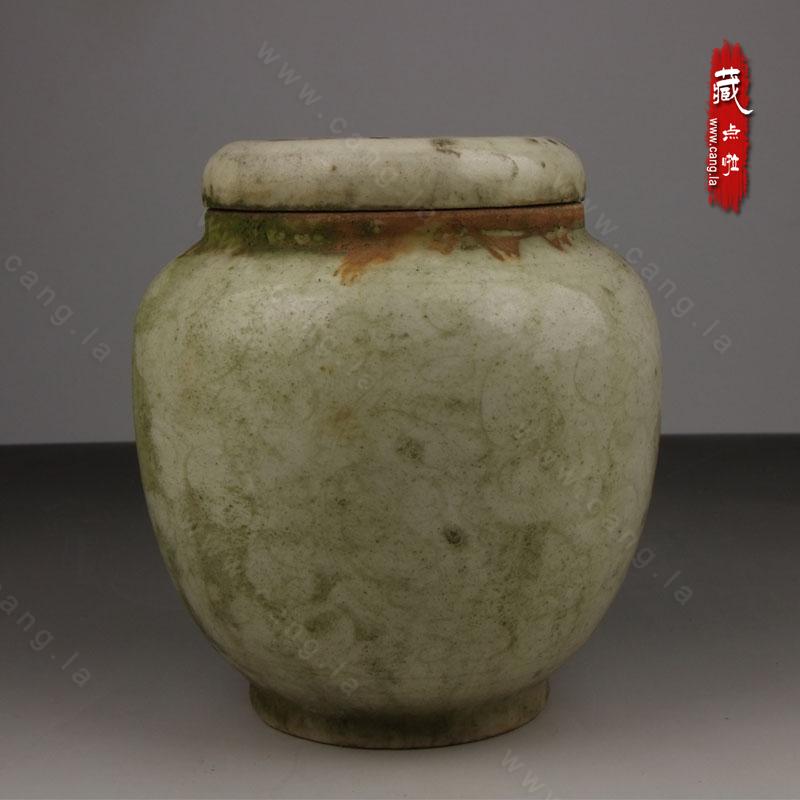 北宋早期影青瓷器 景德镇窑刻划大罐子