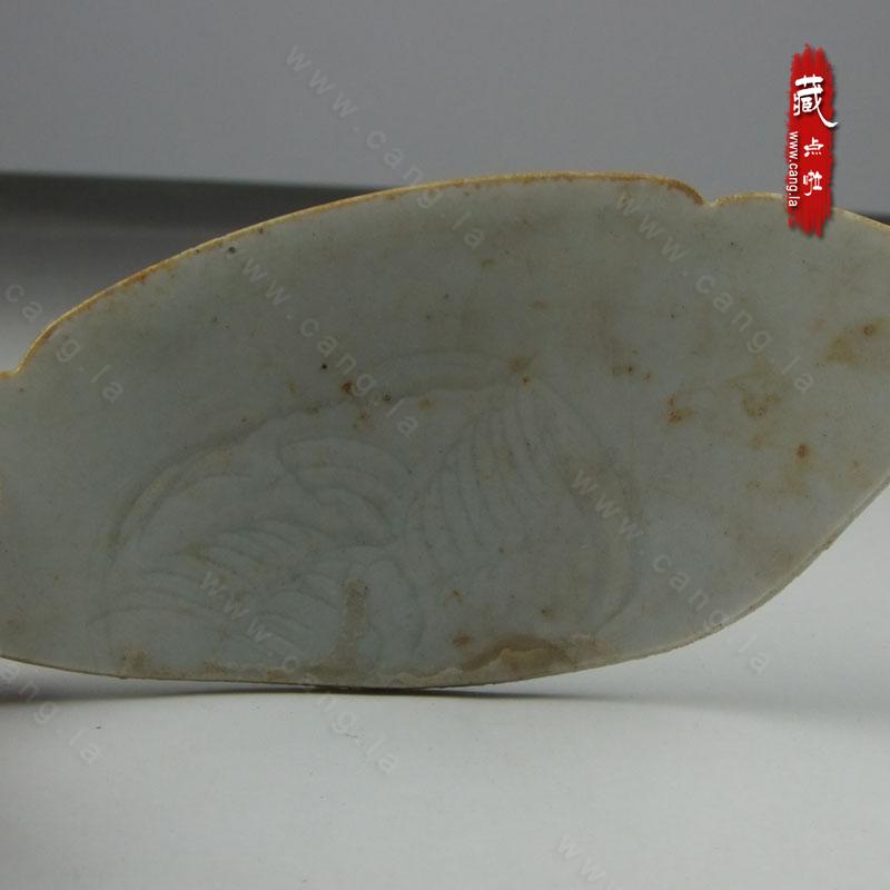 南宋湖田窑 刻划葵口碗瓷片 花纹比较少见 