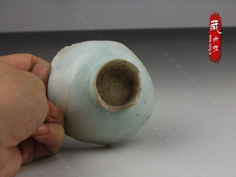 馆藏级标本高脚杯湖田窑一级釉水