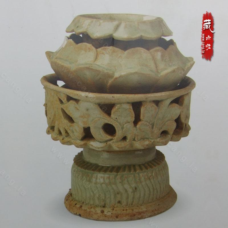 北宋早期青白瓷器 镂空炉 繁昌窑
