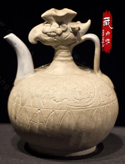 广州西村窑青白瓷凤头壶